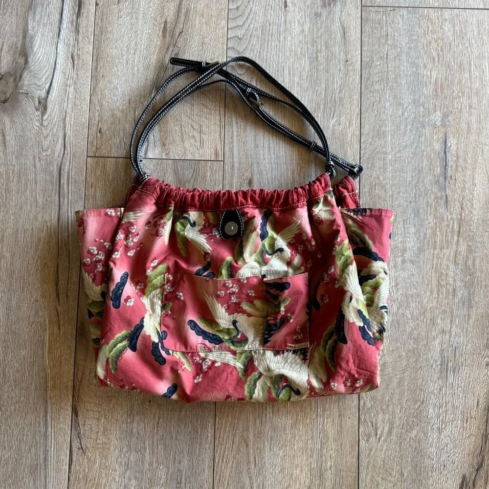 Jean Pierre Klifa X anteprima-nueve Crinkle Fabric Double Strap Shoulder Hobo